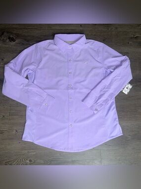 NWT Fishing Shirt M UPF 30 Sun Protection Utility Gorpcore Beach Coastal Pastel